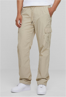 Straight Leg Nylon Cargo Pants concrete