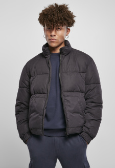 Cropped Down Jacket black