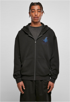 Grid Head Butterfly Oversize Hoody black