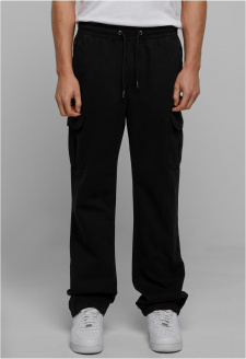 Cotton Cargo Pants black