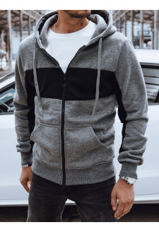 Bluza męska z kapturem ciemnoszara Dstreet BX5802