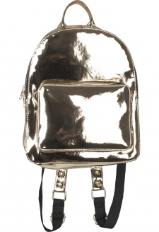 Midi Metallic Backpack gold