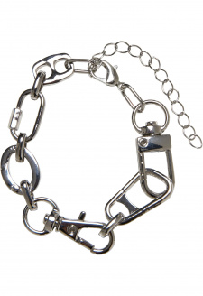 Various Fastener Bracelet silver