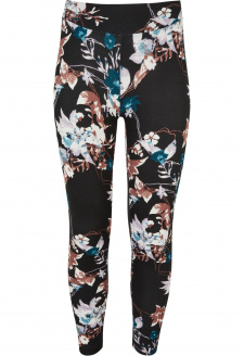 Girls Soft AOP Leggings blacksoftflower