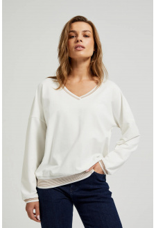 WOMEN'S SWEATSHIRT Z-BL-4512 OFF WHITE