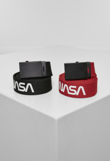 NASA Belt 2-Pack extra long black/red