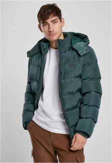 Hooded Puffer Jacket bottlegreen