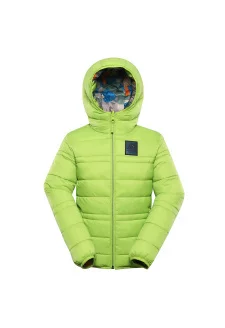 Dětská oboustranná bunda hi-therm ALPINE PRO DOUWO lime green varianta pa