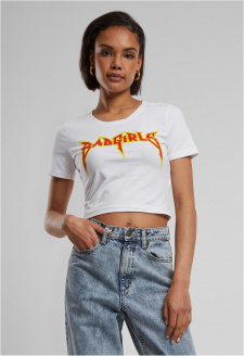 Badgirls Cropped Tee white