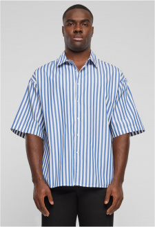 Striped Short Sleeve Summer Shirt white/blue