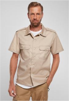 Short Sleeves US Shirt beige