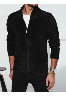 Sweter męski rozpinany czarny Dstreet WX2232