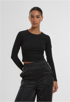 Ladies Organic Cropped Longsleeve black