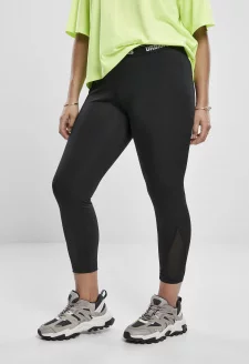Ladies Tech Mesh Pedal Pusher Leggings black
