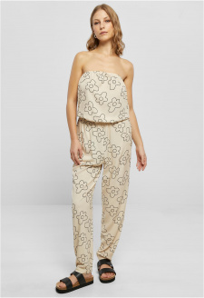 Ladies Viscose Bandeau Jumpsuit softseagrassflower