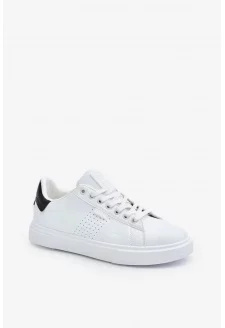 Trampki Sneakersy Męskie Z Eko Skóry Big Star OO174115 Białe