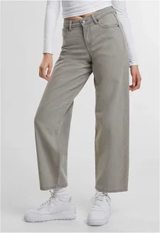 Ladies Mid Waist 90´s Jeans lighter dirty washed