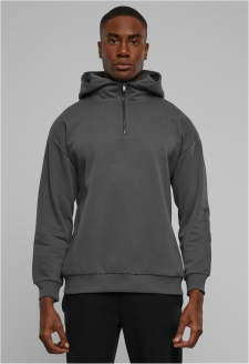 Zipped High Neck Hoody darkshadow