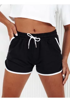 Dresowe krótkie spodenki damskie TOP SPORT czarne Dstreet SY0407