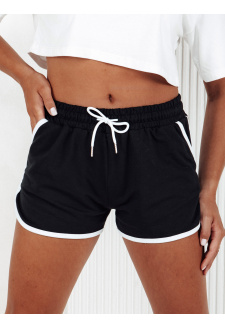 Dresowe krótkie spodenki damskie TOP SPORT czarne Dstreet SY0407