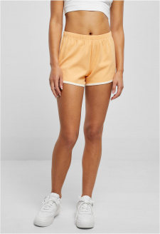 Ladies Organic Interlock Retro Hotpants paleorange/whitesand