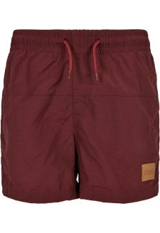 Boys Block Swim Shorts cherry