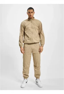 DEF Elastic plain track suit beige