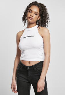 Ladies Bad Girls Short Top white