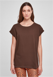 Ladies Extended Shoulder Tee brown