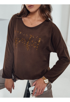 Bluzka damska oversize PERFSTYLE czekoladowa Dstreet RY2667
