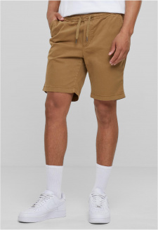 Stretch Twill Joggshorts darksand