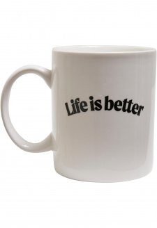 Life Is Better Cup white