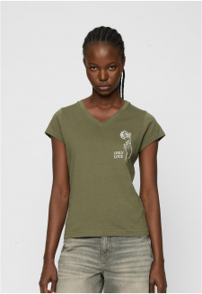 Ladies Only Love Tee olive