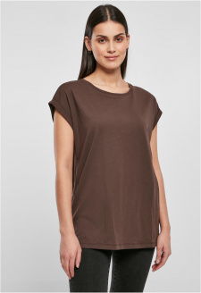 Ladies Organic Extended Shoulder Tee brown